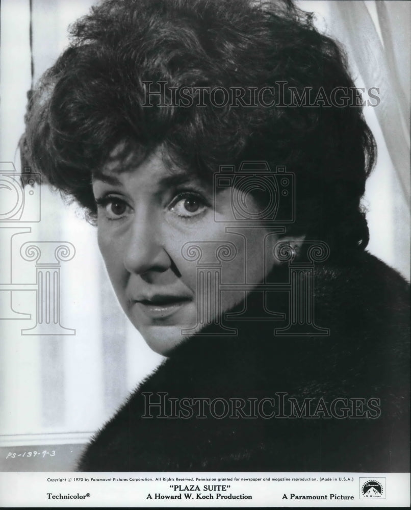 Maureen Stapleton 1972 Maureen Stapleton stars in Plaza Suite from Paramount Pictures ...