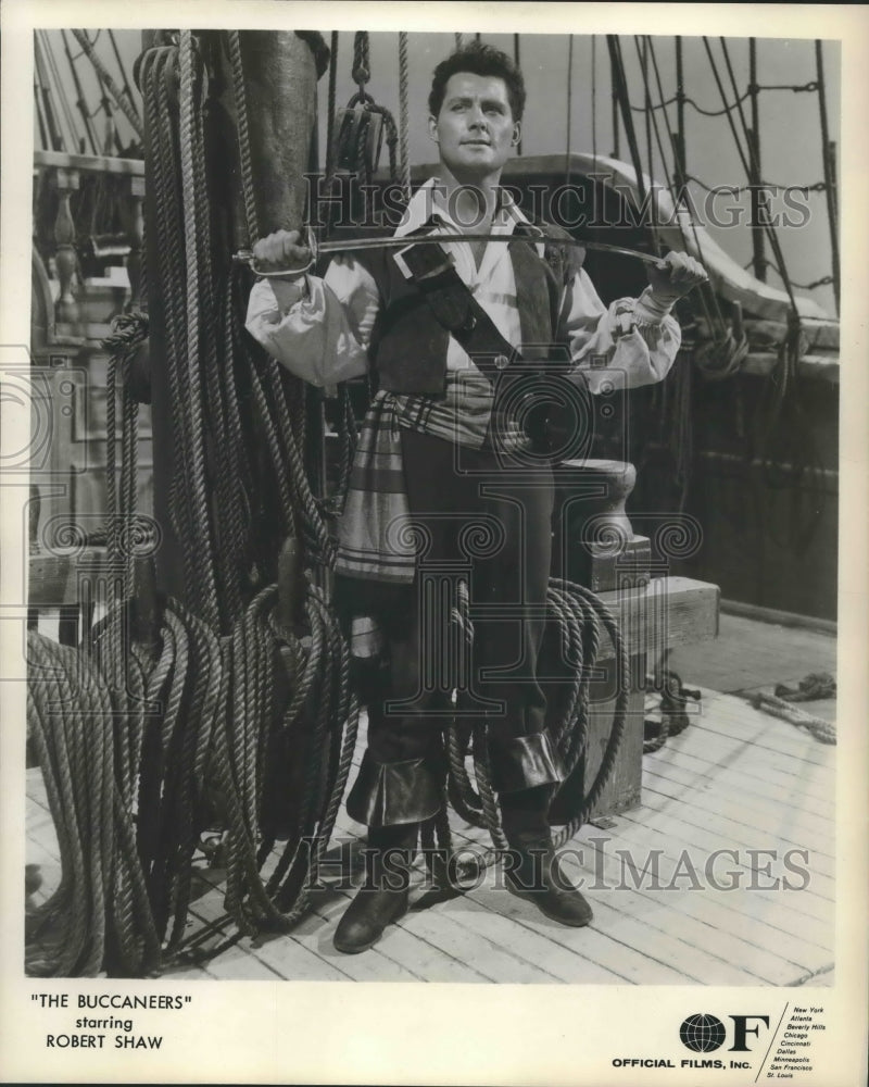 1959 Actor Robert Shaw stars in "The Buccaneers"-Historic Images