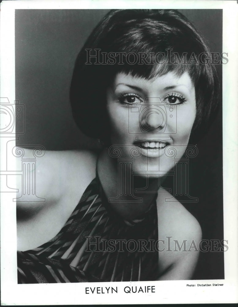 1963 Press Photo Soprano Evelyn Quaife, star of &quot;Madame Butterfly&quot; - mjx45338 - Historic Images