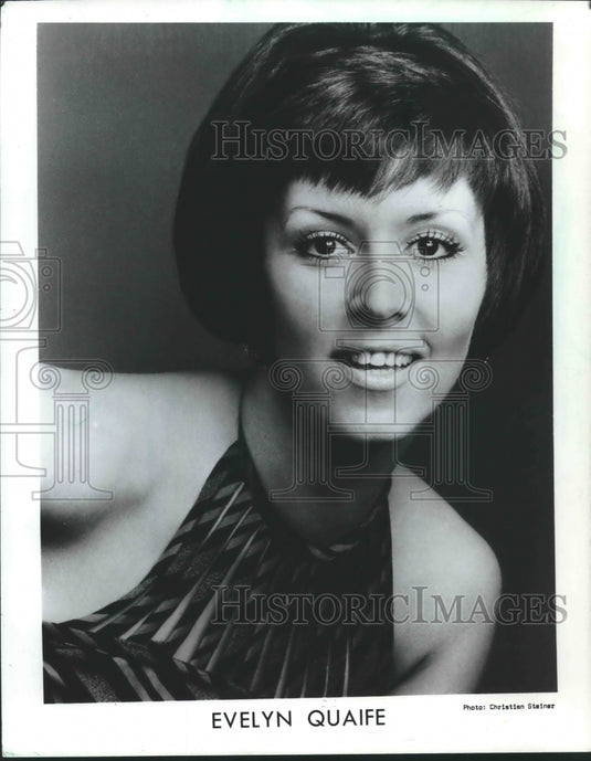 1963 Press Photo Soprano Evelyn Quaife, star of "Madame Butterfly" - mjx45338 - Historic Images