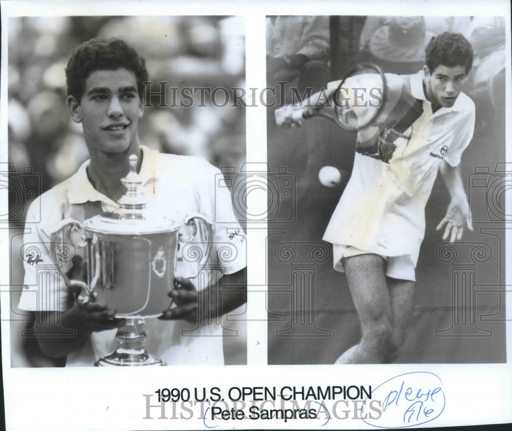 1990 Press Photo Peter Sampras United States Open Champion. - mjx45667 - Historic Images