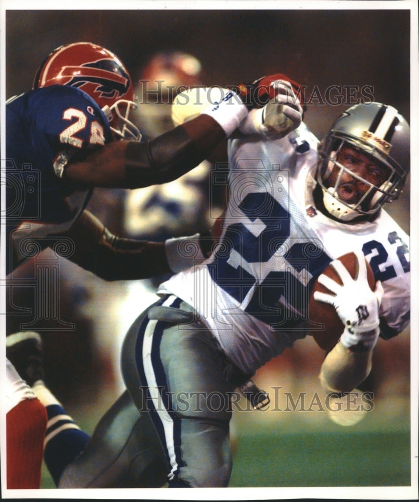1994 Press Photo Cowboys Safety James Washington Sprints Toward Touchdown - Historic Images