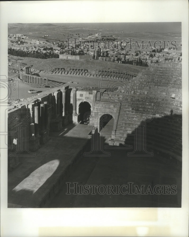 1982 Press Photo Jerash, Jordon&#39;s Ancient Caravan City of Roman Colonial Cities - Historic Images