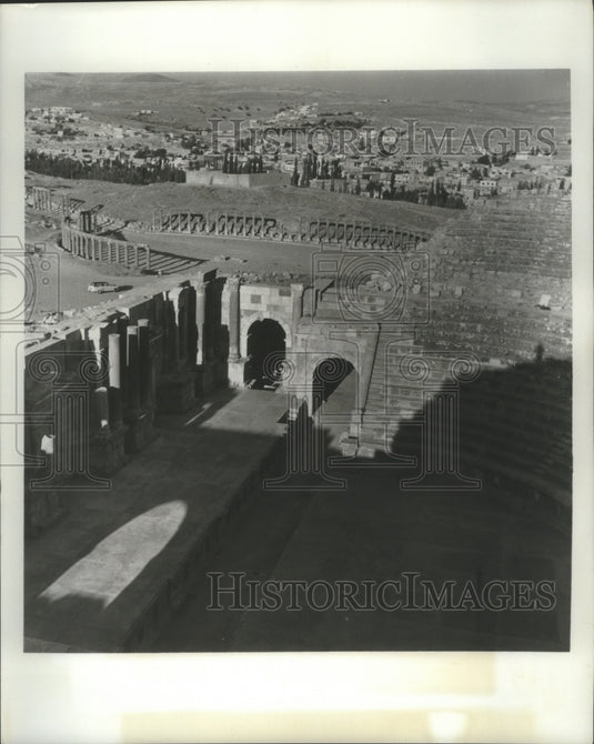 1982 Press Photo Jerash, Jordon's Ancient Caravan City of Roman Colonial Cities - Historic Images
