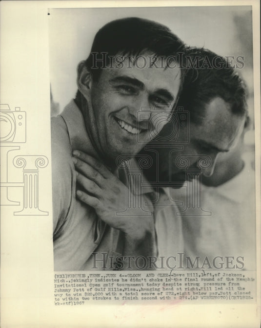 1967 Dave Hill and Johnny Pott, Memphis Invitational Open - Historic Images