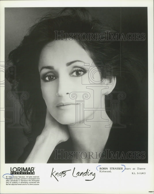 1990 Press Photo Robin Strasser as Dianne Kirkwood in "Knots Landing" - Historic Images
