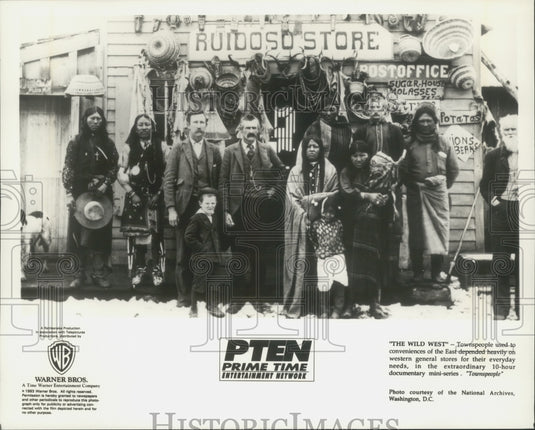 1993 Press Photo Westward migration attracted all sorts "The Wild West" explains - Historic Images