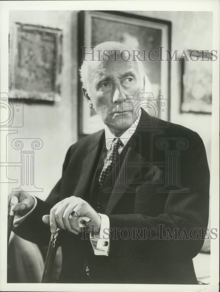 1967 Press Photo Wilfred Hyde-White as Martin Peyton in &quot;Peyton Place&quot;-Historic Images