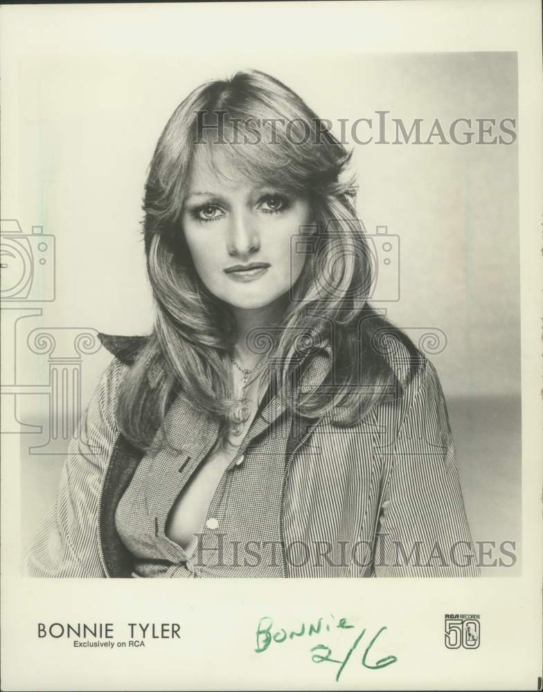 1979 Press Photo Bonnie Tyler&#39;s latest album is &quot;Faster Than the Speed of Night&quot;- Historic Images