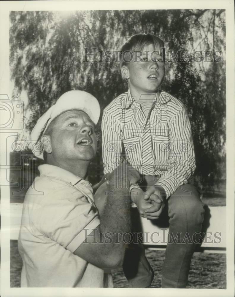 1960 Press Photo Mickey and Teddy Rooney in &quot;The Money Driver&quot; - mjx50371- Historic Images