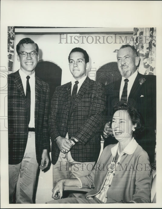 1968 John Steinbeck Family Portrait, Wife and sons John and Thomas - Historic Images