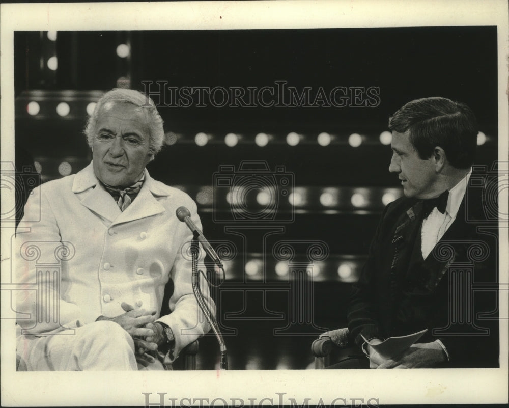 1971 Buddy Rogers chats with Merv Griffin on &quot;The Merv Griffin Show&quot; - Historic Images