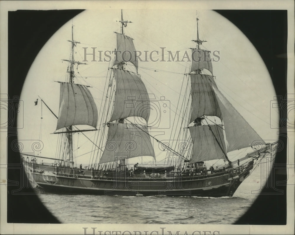 1961 Press Photo Modern replica of the famous Bounty in San Pedro, California- Historic Images