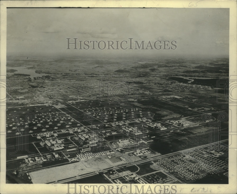 Press Photo Aerial view Merrimac, Wisconsin - mjx54489- Historic Images