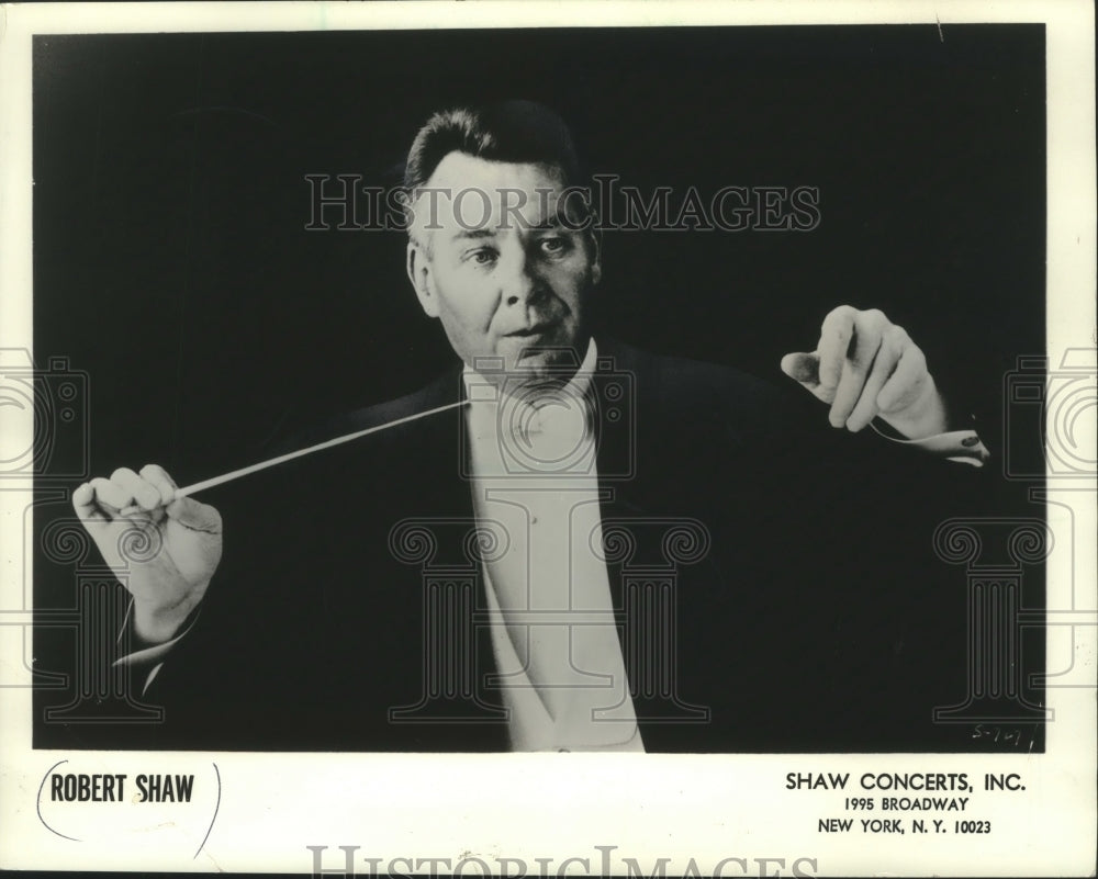1984 Press Photo Robert Shaw, Conductor - mjx54631- Historic Images
