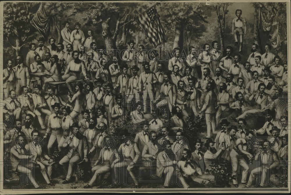 1930 Press Photo Lithograph depicting Milwaukee Turners - mjx55287 - Historic Images