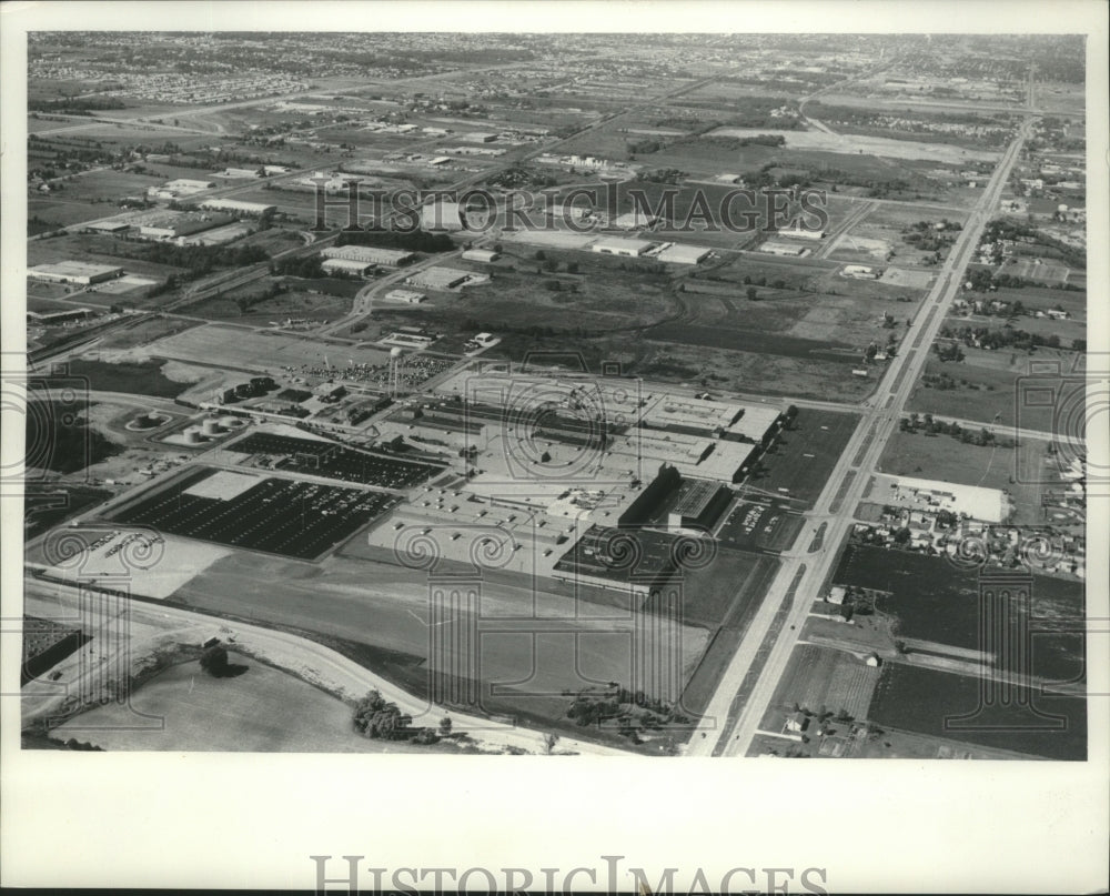1974 Aerial view of Northbranch Industrial Park, Oak Creek, Wis. - Historic Images