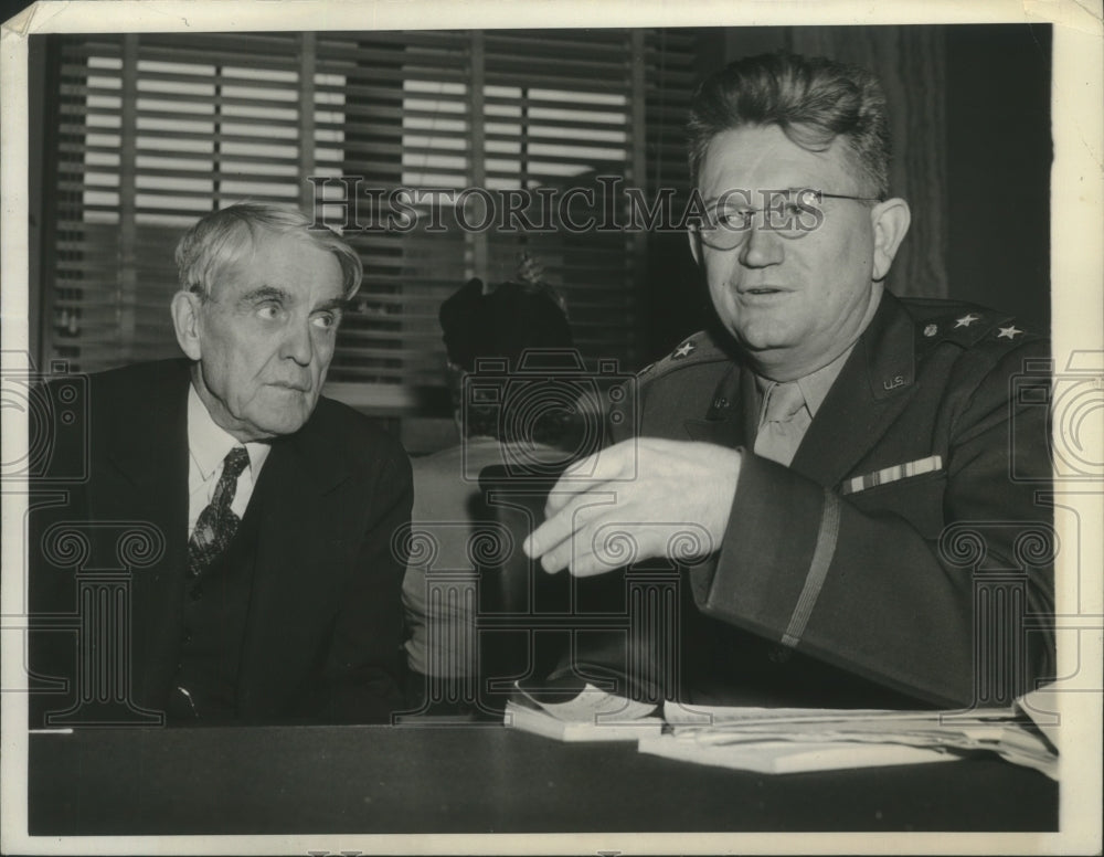 1944 Major General Lewis B. Hershey & other in Washington, D.C. - Historic Images