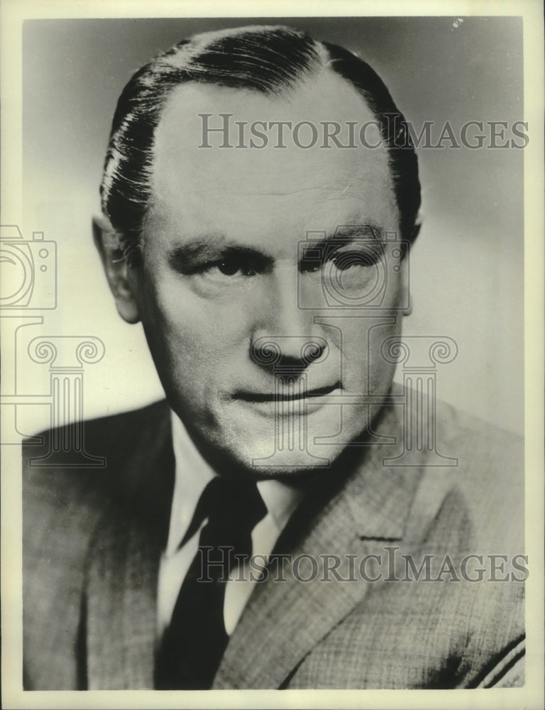 1966 Press Photo E.G. Marshall will narrate ABC's "The Long Childhood of Timmy".-Historic Images