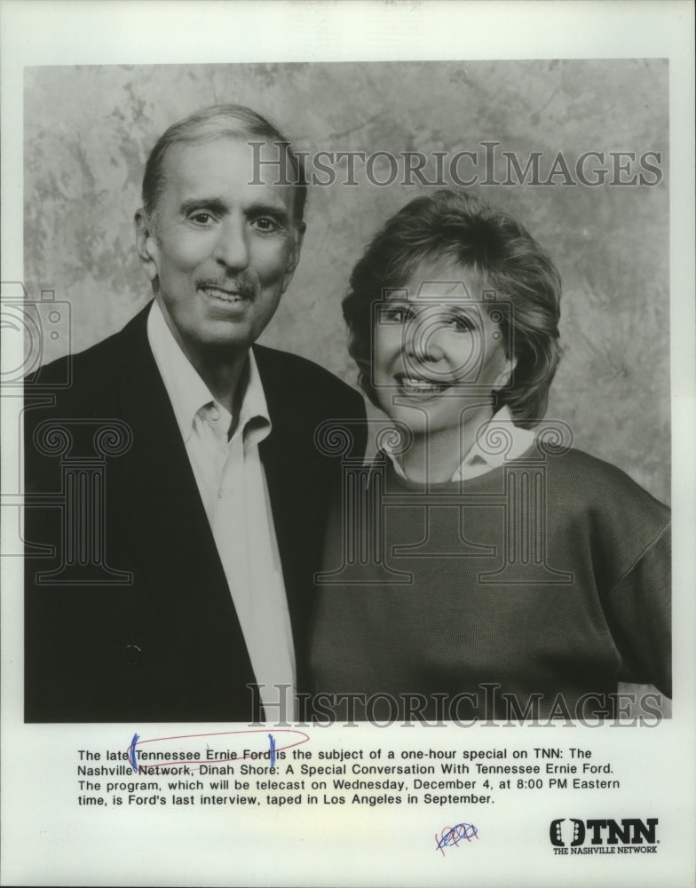 1991 Press Photo Tennessee Ernie Ford is the subject of a TNN special - Historic Images