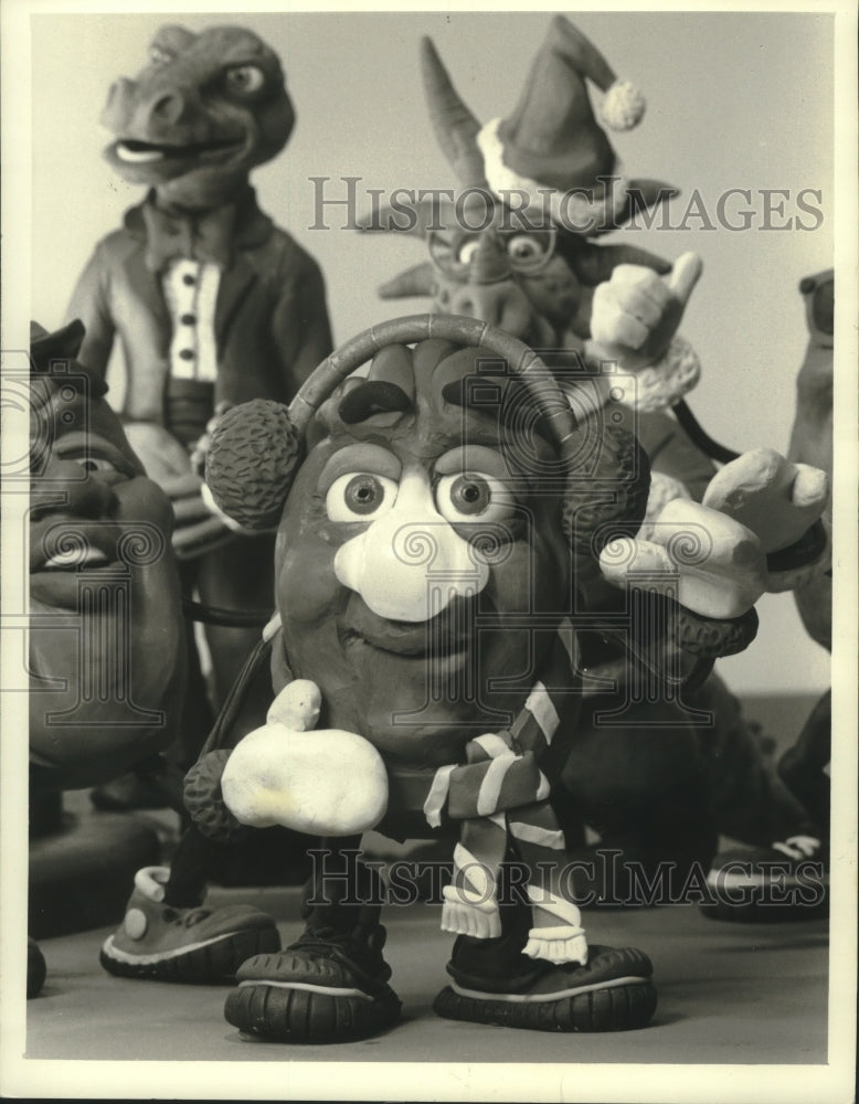 1987 Press Photo California Raisins Make Their Dancing-Singing Debut As Stars- Historic Images