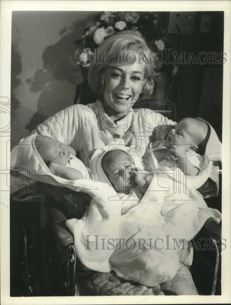 1969 Tina Cole with co-stars in "My Three Sons" on CBS. - Historic Images