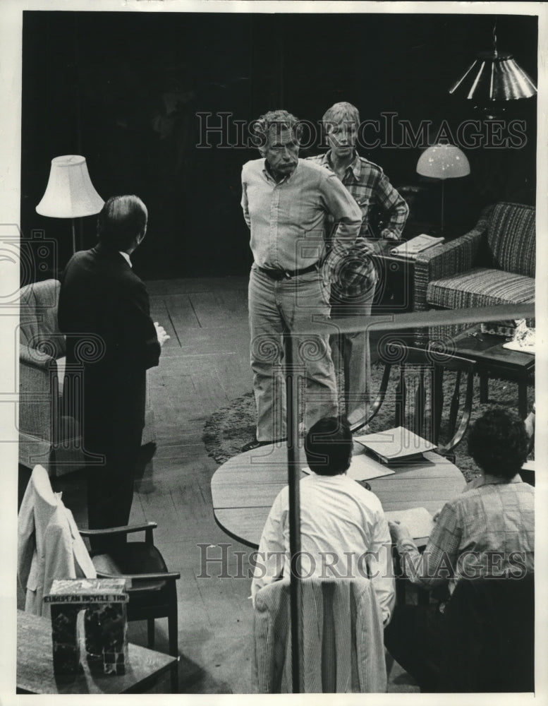 1973 Press Photo Audra and James Whitmore - mjx59495- Historic Images