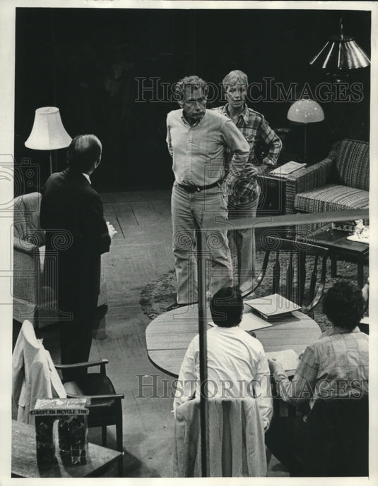 1973 Press Photo Audra and James Whitmore - mjx59495- Historic Images