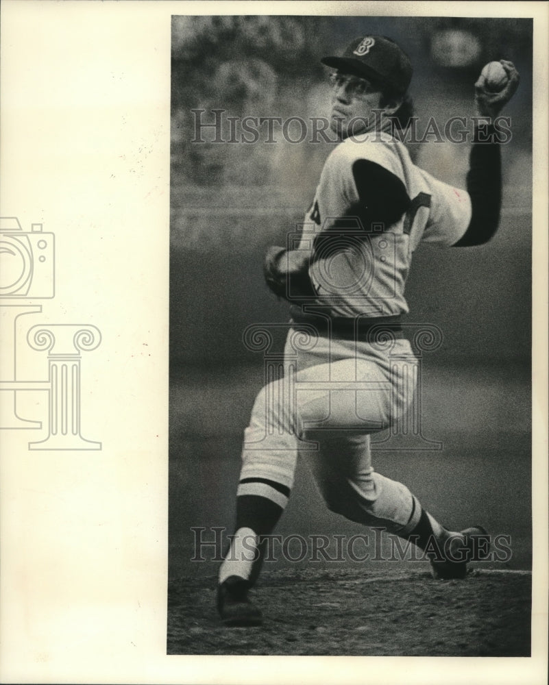 1975 Press Photo Pitcher Rick Wise of the Milwaukee Brewers - mjx59535- Historic Images