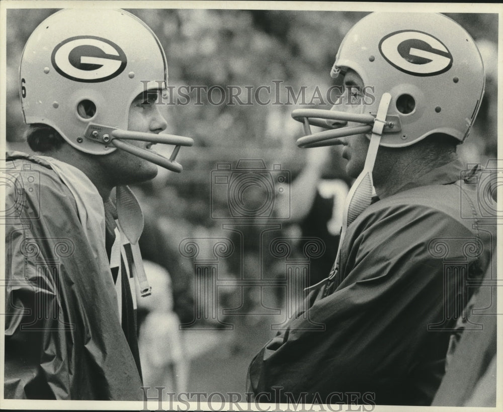 1986 Press Photo Green Bay Packer Edmund "Zeke" Bratkowski - mjx59996 - Historic Images
