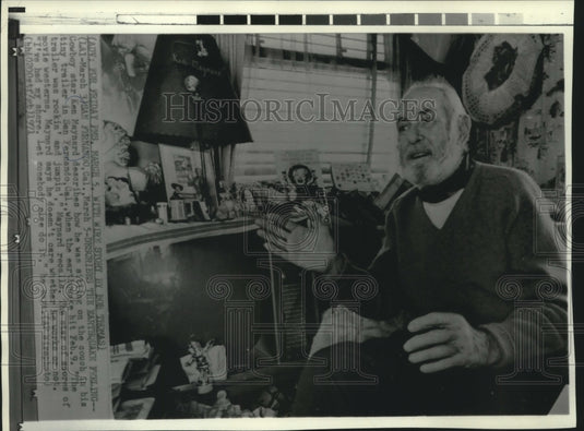 1971 Western Star Ken Maynard Describes Earthquake, California - Historic Images
