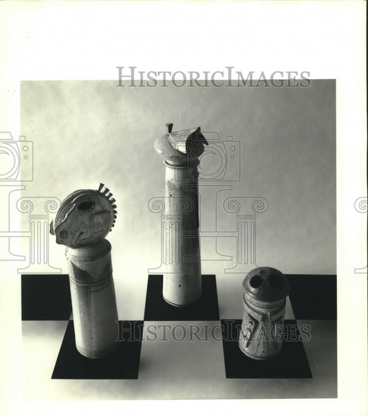 1988 Large chess pieces - Historic Images