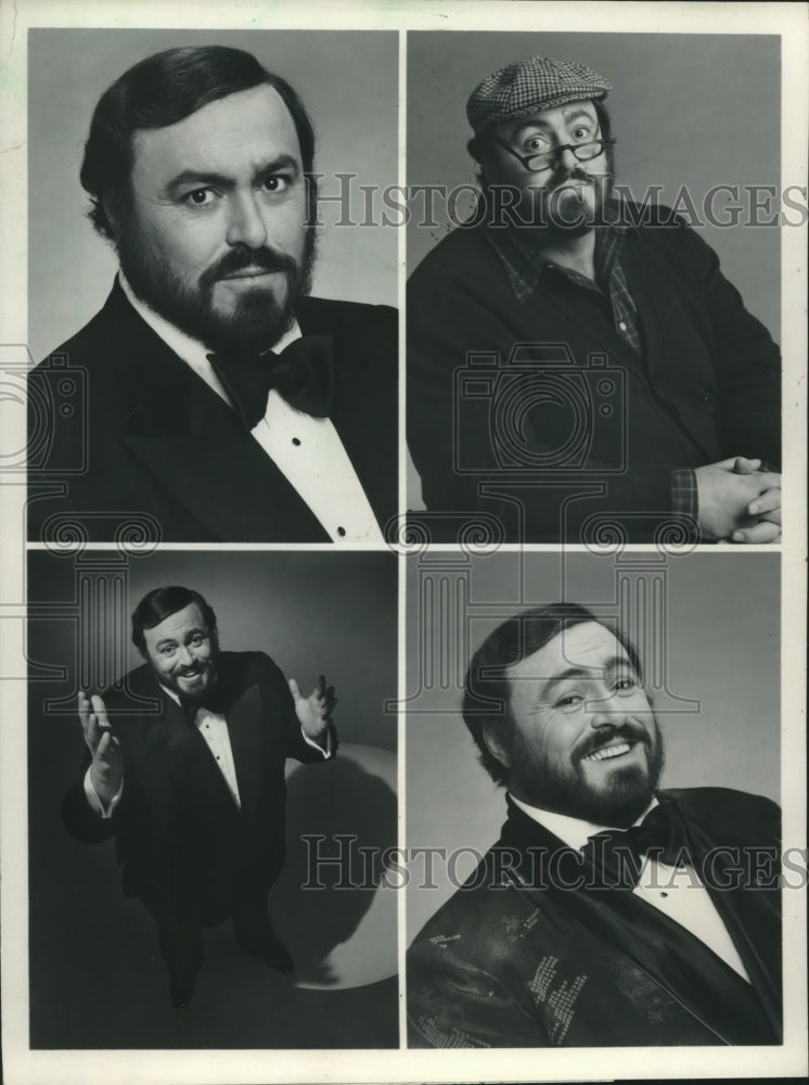 1982 Press Photo Luciano Pavarotti - mjx61173- Historic Images