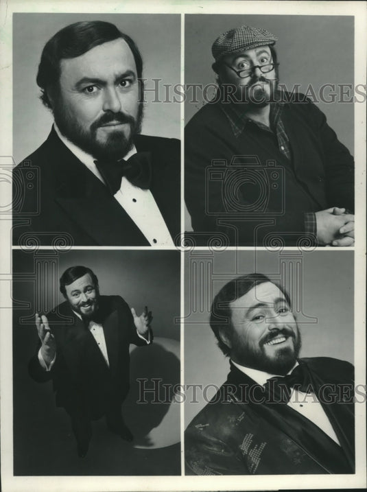 1982 Press Photo Luciano Pavarotti - mjx61173- Historic Images