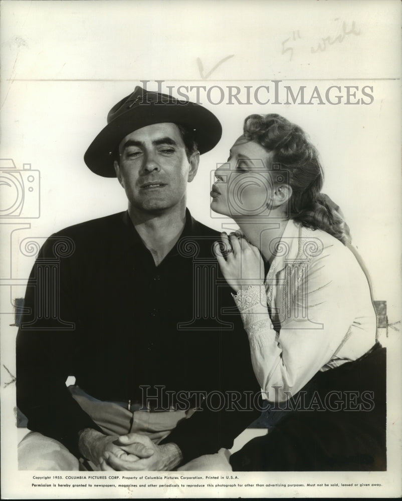 1955 Tyrone Power &amp; Maureen O&#39;Hara in &quot;The Long Gray Line&quot; - Historic Images