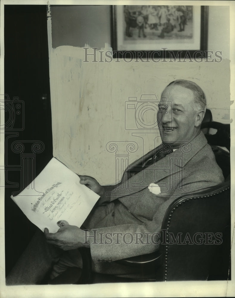 1930 Alfred E. Smith, former governor of New York is now a realtor - Historic Images
