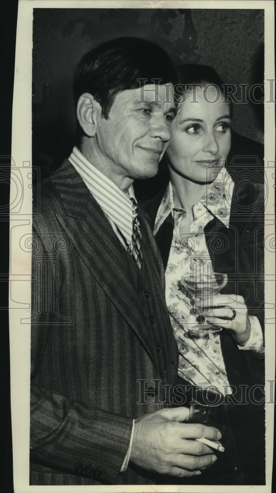 1973 Charles Bronson &amp; Wife, Actress Jill Ireland - Historic Images