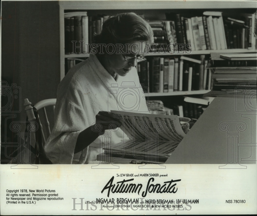 1978 Press Photo Ingrid Bergman wins new acclaim in &quot;Autumn Sonata&quot; - mjx63151- Historic Images