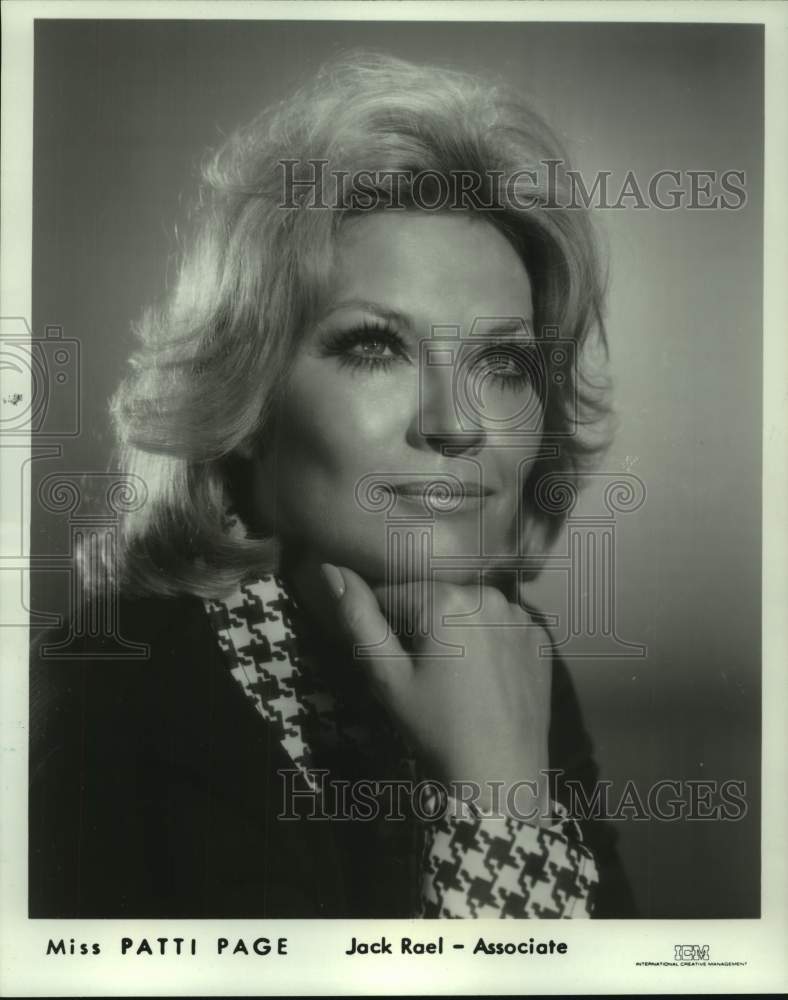 1981 Singer Patti Page - Historic Images
