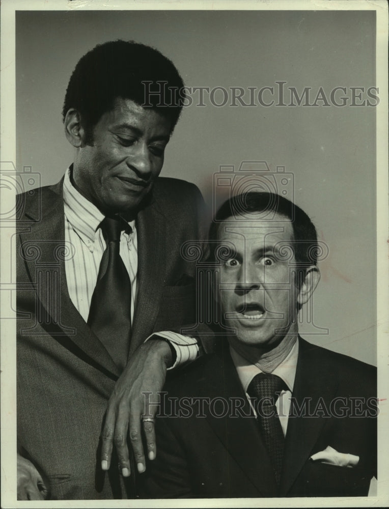 1971 Press Photo Don Adams & Rupert Crosse star in "The Partners" - mjx65592- Historic Images