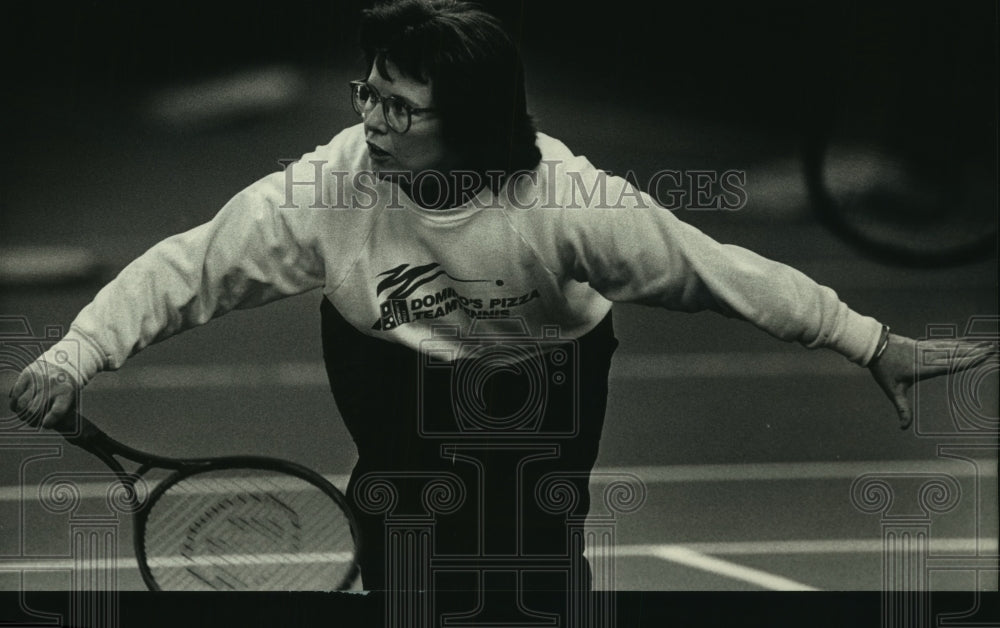 1988 Milwaukee-Billie Jean King makes a public appearance here - Historic Images