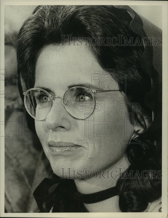 1973 Press Photo Tennis Star Billie Jean King to guest star on Sonny & Cher - Historic Images
