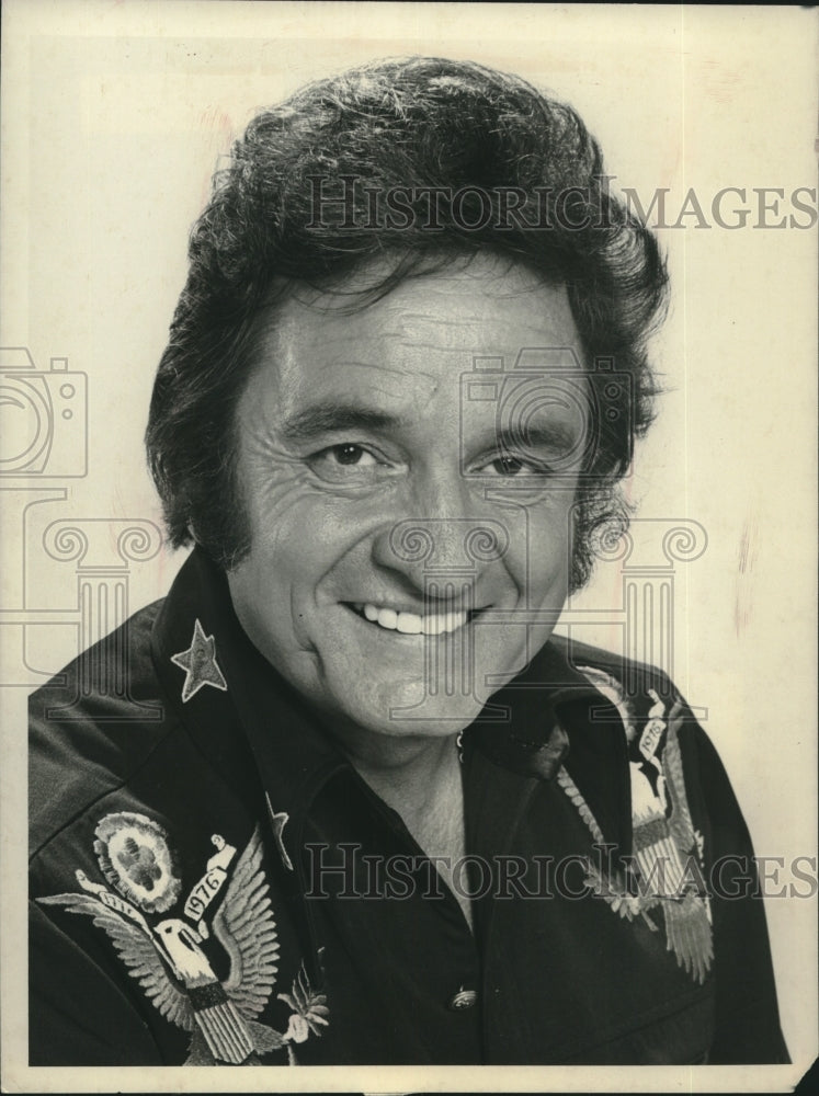 1977 Johnny Cash will host 11th Country Music Association Awards. - Historic Images