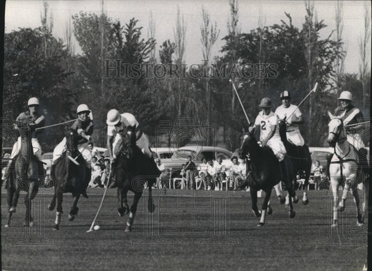 1955 Johnny Ryan of Milwaukee Polo club, Bob Human of St. Louis club - Historic Images