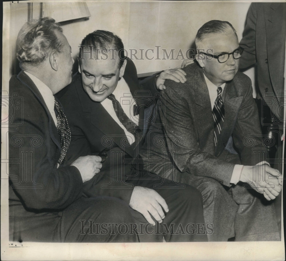 1954 Senator McCarthy, Senator Everett Dirksen and Robert Stevens - Historic Images