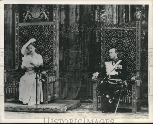 1952 Holland's Queen Juliana & her husband Prince Bernhard-Historic Images
