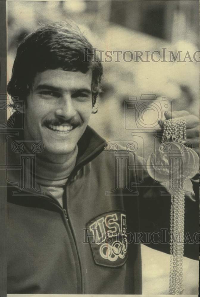 1972 Olympian Mark Spitz Shows Off His Gold Medals - Historic Images