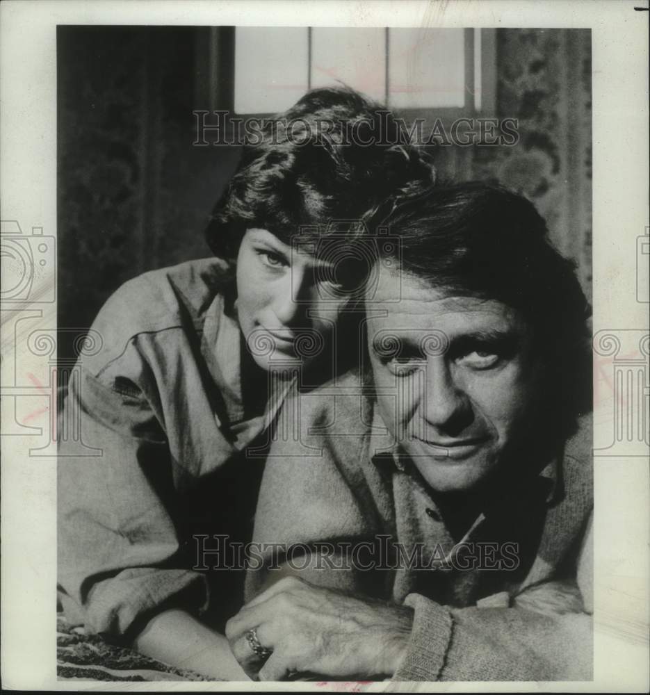 1974 Press Photo Susan Clark and Richard Crenna star in &quot;Double Solitaire&quot;- Historic Images