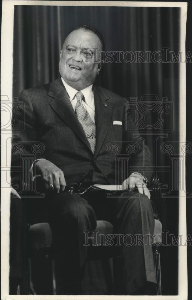 1971 Press Photo FBI Director J. Edgar Hoover in Washington, D.C. - mjx70837 - Historic Images