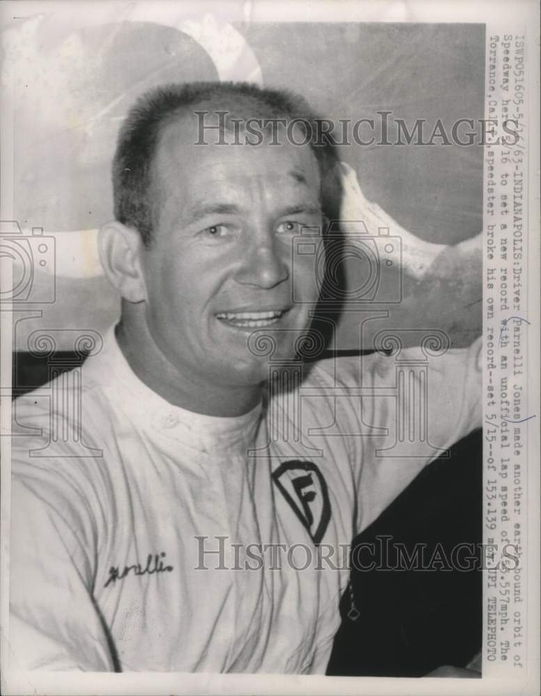 1963 Race car driver Parnelli Jones Indianapolis - Historic Images
